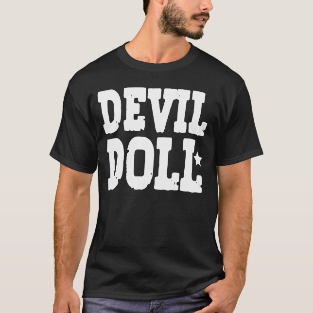 Camiseta Punk Kawaii Goth Pastel de Devil Doll (Anverso)