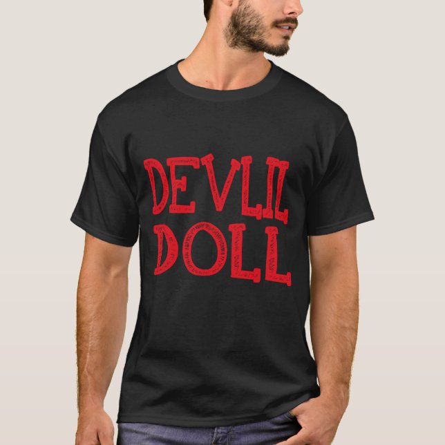 Camiseta Punk Kawaii Goth Pastel de Devil Doll (Anverso)