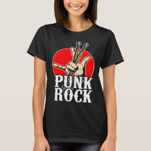 Camiseta Punk Música Retro Punk Rock Drums Percusionistas D