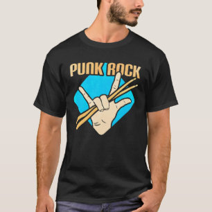 Camiseta Punk Música Retro Punk Rock Drums Percusionistas D