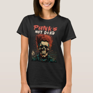 Camiseta Punk no es música rock de Punk de cráneo muerto -