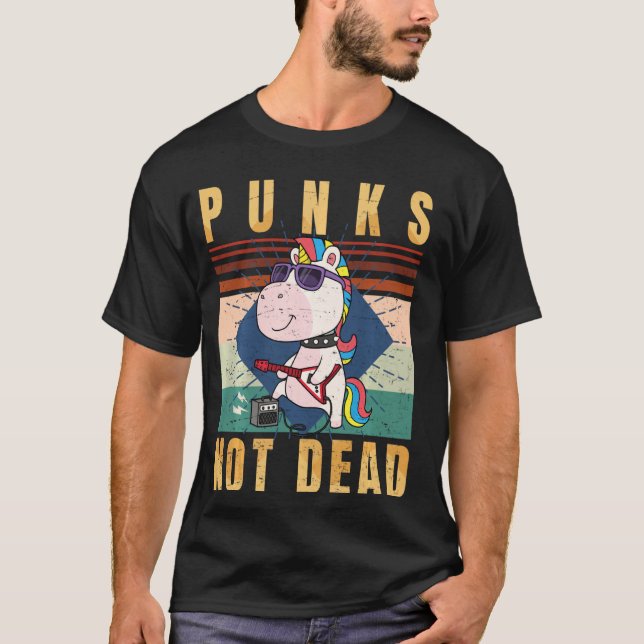 Camiseta Punk No Es Punk Muerto Rock Hardcore Vintage Retro (Anverso)