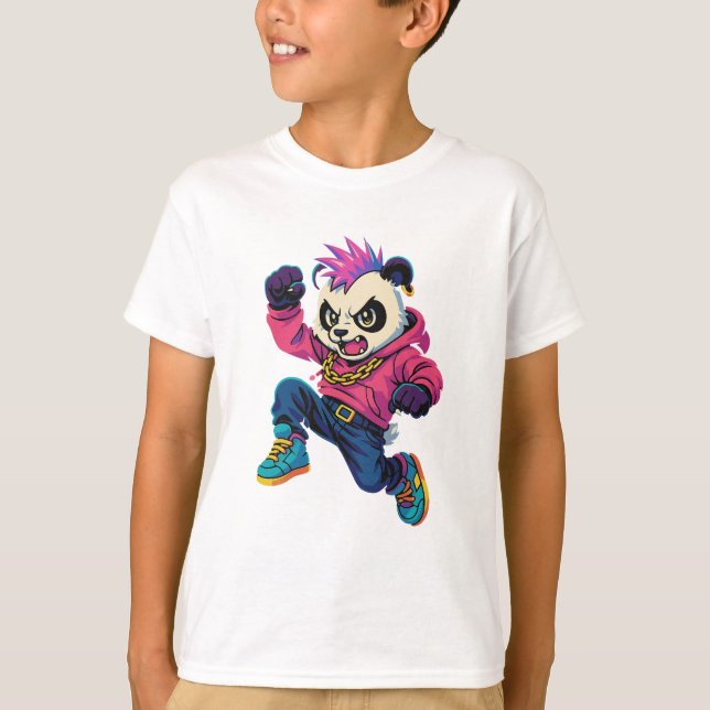 Camiseta Punk Panda Power (Anverso)