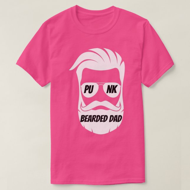 Camiseta Punk papá barbudo 2 (Diseño del anverso)