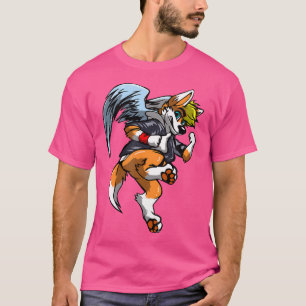 Camiseta Punk perro Rocker Personalizado Fox Furry
