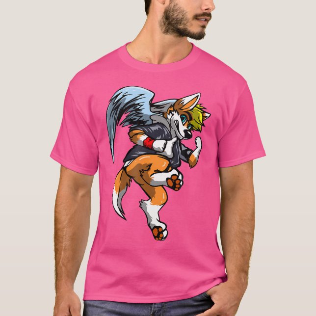 Camiseta Punk perro Rocker Personalizado Fox Furry (Anverso)