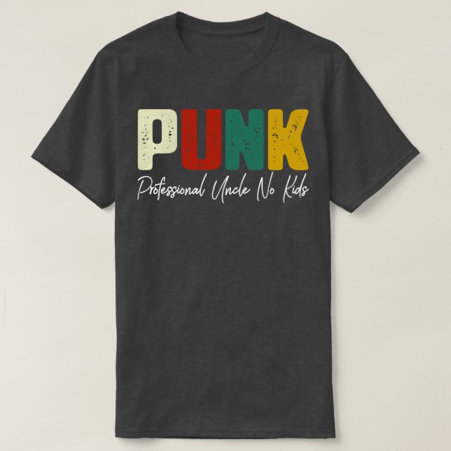 Camiseta PUNK Profesional Tío No Niños (Diseño del anverso)