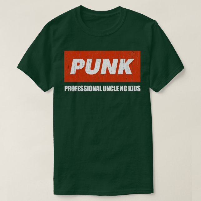 Camiseta Punk Profesional Tío No Niños 2 (Diseño del anverso)