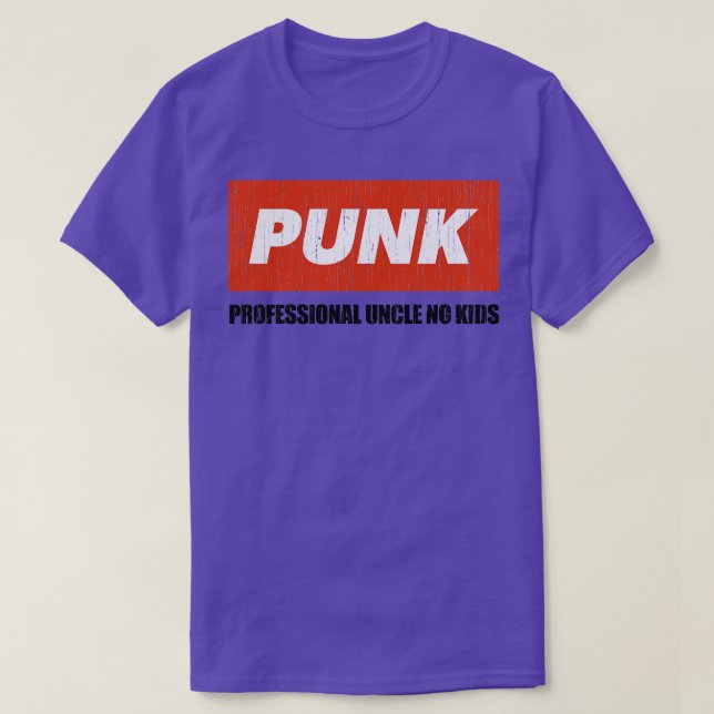Camiseta Punk Profesional Tío No Niños 4 (Diseño del anverso)