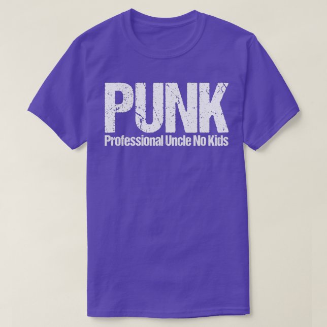 Camiseta Punk Profesional Tío No Niños Graciosa Definición  (Diseño del anverso)