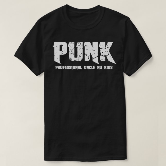 Camiseta PUNK Profesional Tío No Niños Gracioso Para Los Ho (Diseño del anverso)