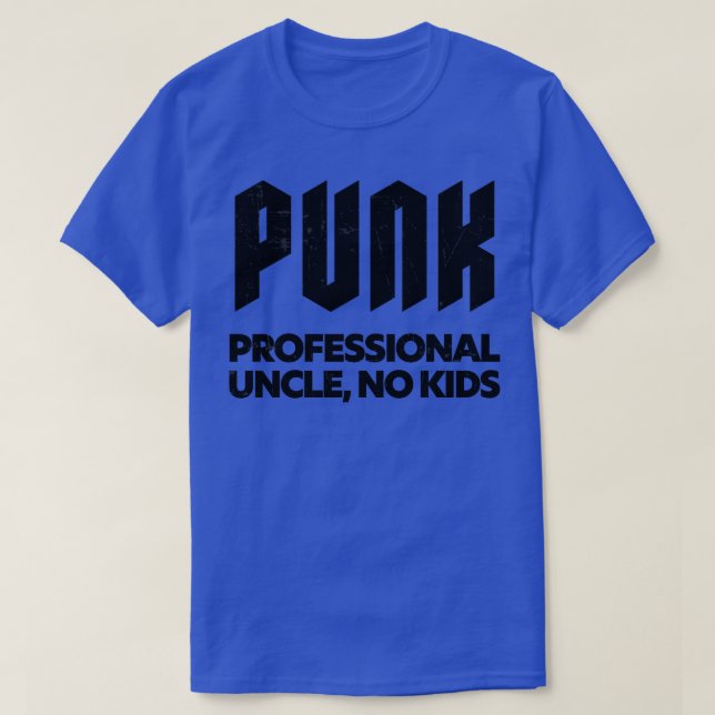 Camiseta Punk Profesional Tío No Niños Punk Rock Diseño 1 (Diseño del anverso)