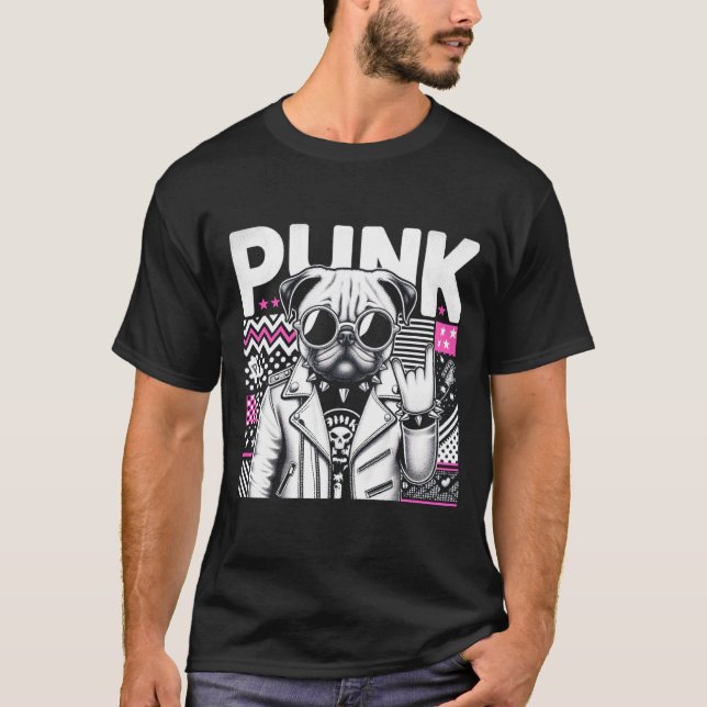 CAMISETA PUNK-PUG 7 (Anverso)