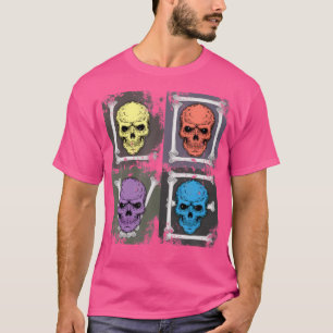 Camiseta Punk retro de cráneo gótico arte pop amor