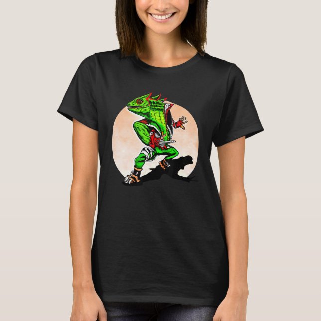 Camiseta Punk Retro Lizard Reptile de Iguana Man (Anverso)