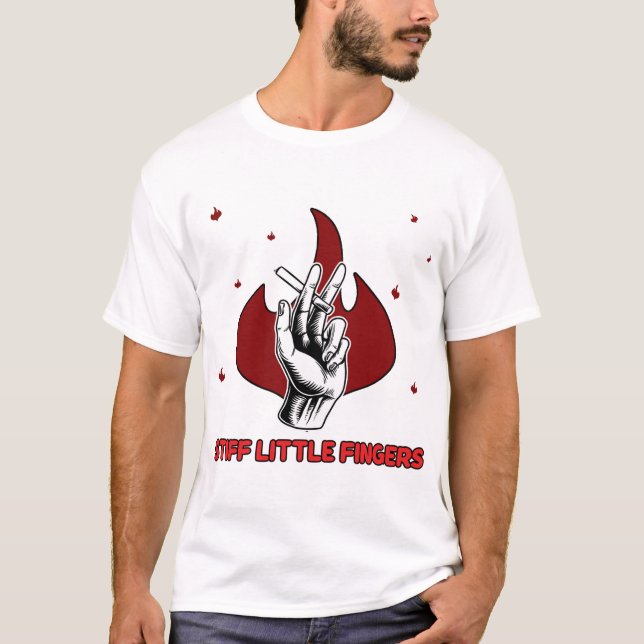 Camiseta Punk rígido de los dedos pequeños (Anverso)