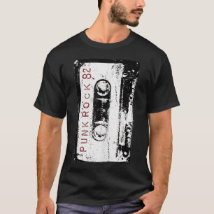 Camiseta Punk Rock 80 Concierto retro mixtape Cassette Vint