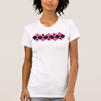 Camiseta Punk rock Argyle del perro del barro amasado