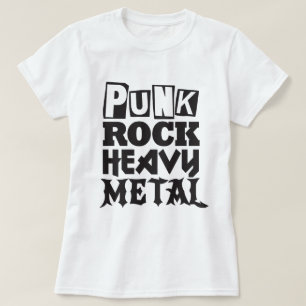 Camiseta Punk Rock Heavy Metalizado Tee