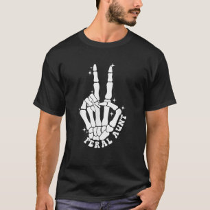 Camiseta Punk Rock Mamá Día de la Madre Esqueleto de la paz