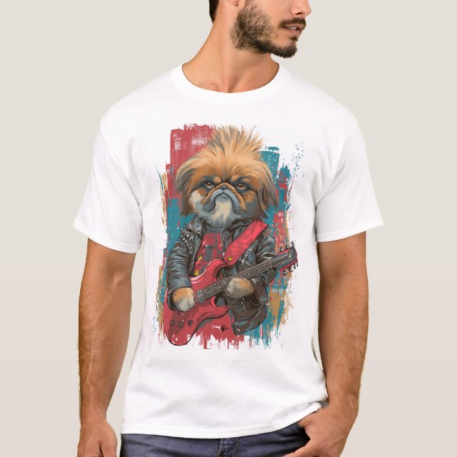 Camiseta Punk Rock Pekingese ï¿½ Perro Rebelde (Anverso)