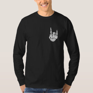 Camiseta Punk Rock Skeleton Guay Rocker Halloween Halloween
