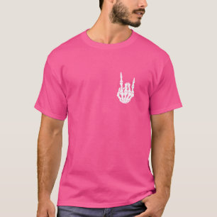 Camiseta Punk Rock Skeleton Guay Rocker Halloween Halloween