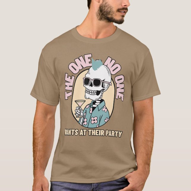 Camiseta Punk Rock Skeleton The One No One Wants At Their P (Anverso)