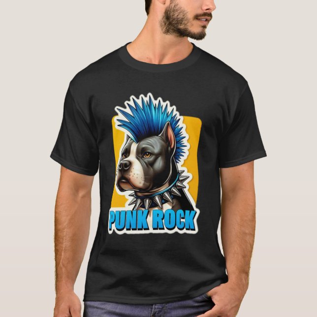 CAMISETA PUNK ROCK STAFFY-BLUE 4 (Anverso)