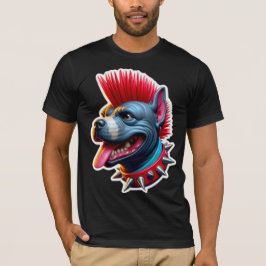 CAMISETA PUNK ROCK STAFFY-RED