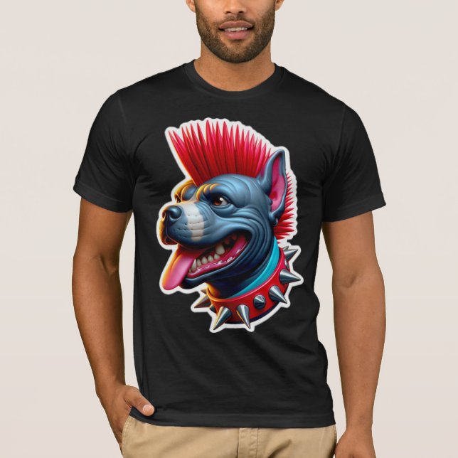 CAMISETA PUNK ROCK STAFFY-RED (Anverso)