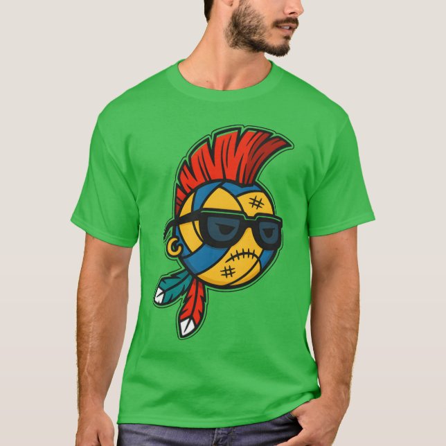 Camiseta Punk Rock Volleyball Style gift (Anverso)