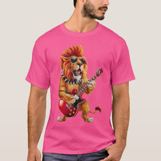 Camiseta Punk Rock'N Roll León Gótico Guitarra Banda Divert
