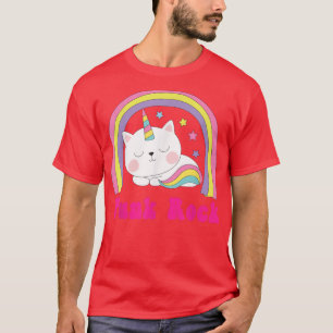 Camiseta Punk RockSarcástico Arcoiris Funny Punk unicorn