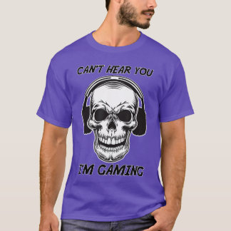 Camiseta Punk Skeleton oscuro Rock Gaming conjunto de cabez