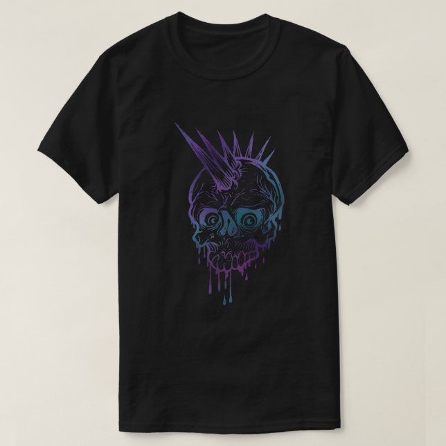 Camiseta Punk Skull (Diseño del anverso)