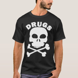 Camiseta Punk Skull and Bones Drug Skate