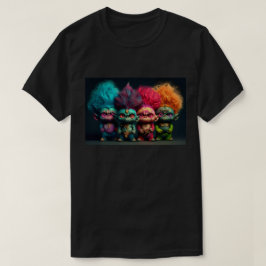 Camiseta Punk Trolls Diversión Colorida Muchos Color Base P