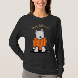 Camiseta Punkin Westie Ladies Dark LS T-Shirt