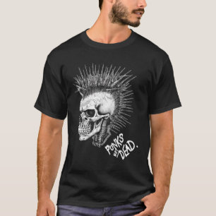 Camiseta Punks de cráneo de rock de Punk clásico no muertos