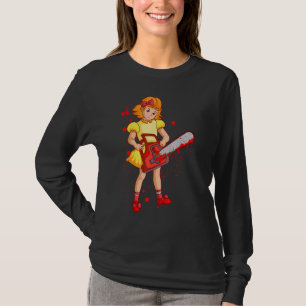 Camiseta Punks De Hombres Chicas De Chainsaw Para Hombres