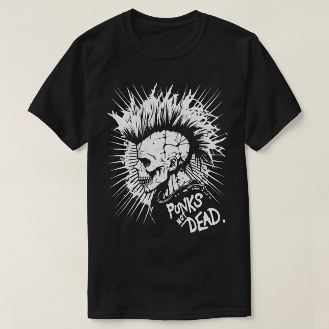 Camiseta Punks de rock de punk no muertos 1 (Diseño del anverso)