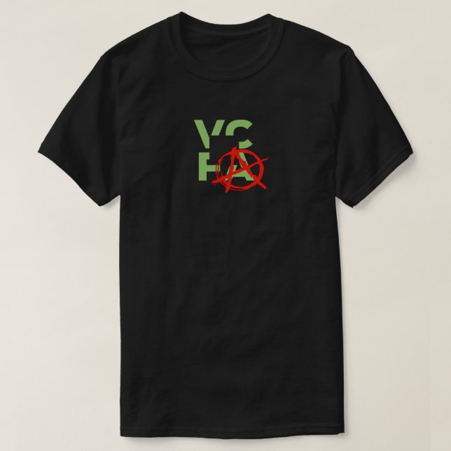 CAMISETA ¡PUNKS DE VCFA! NEGRO (Diseño del anverso)