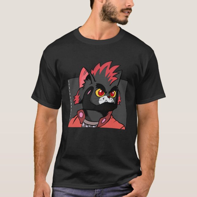 Camiseta punks gatos cibernaúticos gatitos (Anverso)