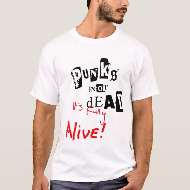 Camiseta punks no absolutamente (Anverso)