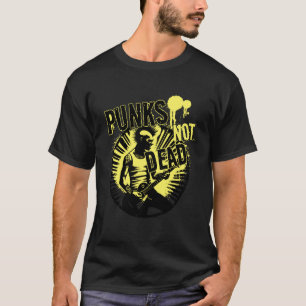 Camiseta Punks No Muerto Grunge Mohawk Rebelde Arte Retro M