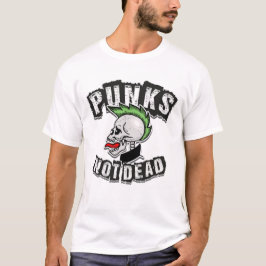 Camiseta Punks No Muertos Cráneo Mohawk Rock Rocker