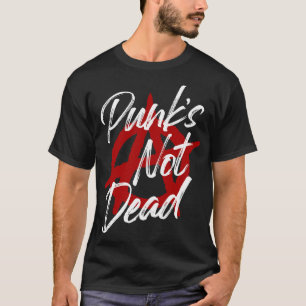 Camiseta Punks No muertos fondo oscuro