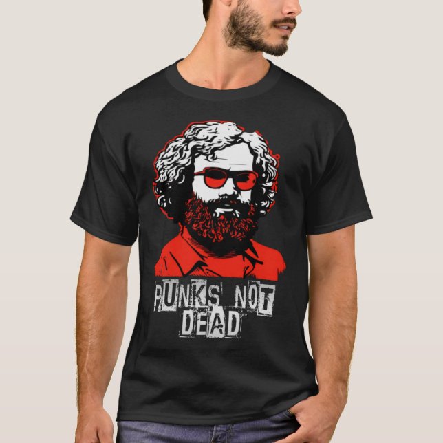 Camiseta Punks no muertos, Karl Marx, Oi, Punkrock, Punk Pu (Anverso)