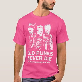 Camiseta Punks viejos de rock punk nunca mueren 4